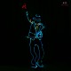 michael jackson costume led programmable for performance